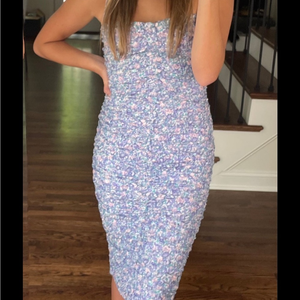 Purple Midi Dress